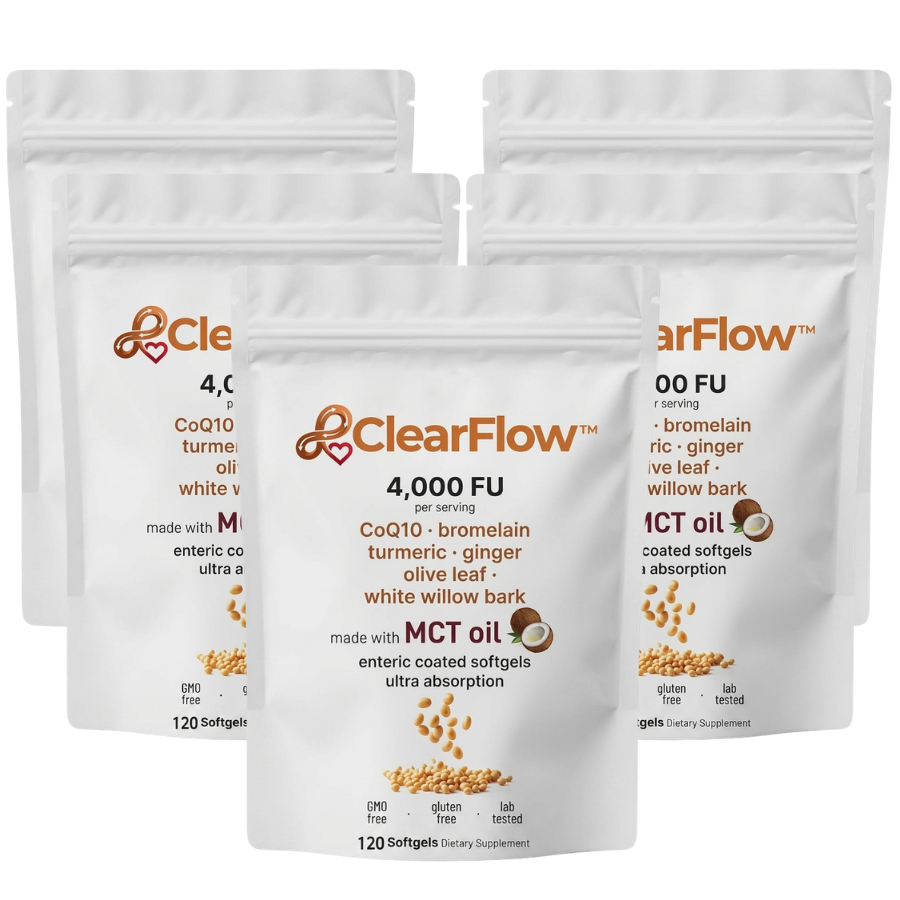 ClearFlow™ | Hochdosierte 4.000 FU Nattokinase Softgel-Kapseln