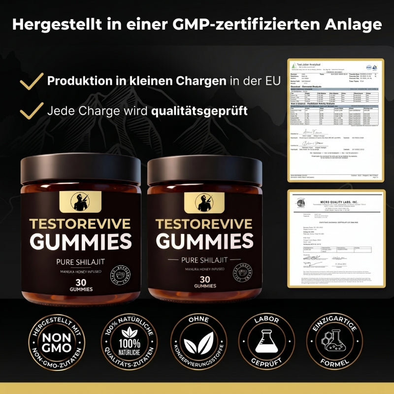 TestoRevive™ | Himalayan Shilajit T-Booster Gummies