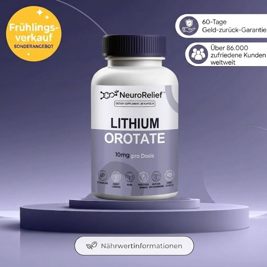NeuroRelief™ | Lithiumorotat-Nahrungsergänzungsmittel