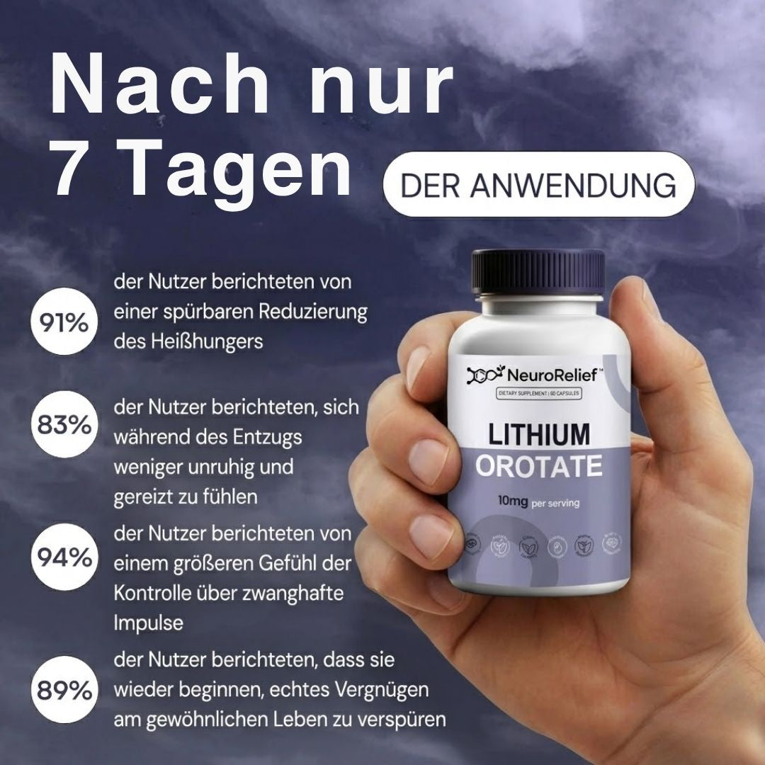 NeuroRelief™ | Lithiumorotat-Nahrungsergänzungsmittel