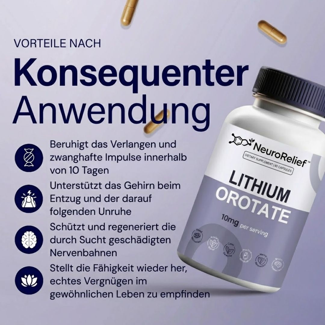 NeuroRelief™ | Lithiumorotat-Nahrungsergänzungsmittel