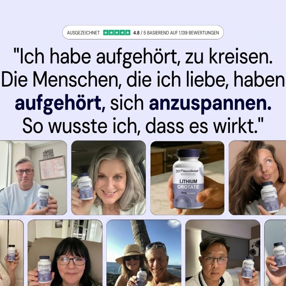 NeuroRelief™ | Lithiumorotat-Nahrungsergänzungsmittel