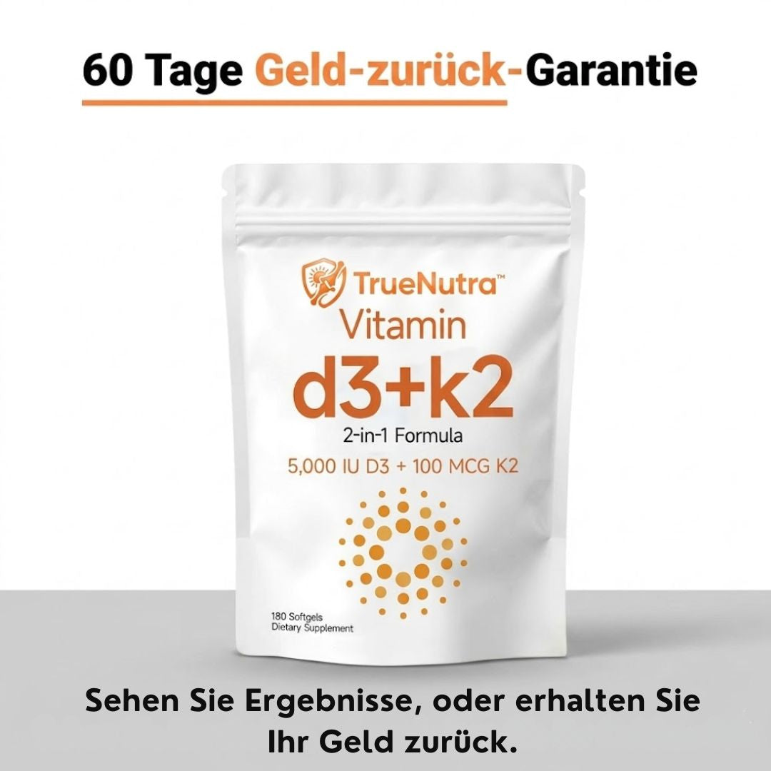 TrueNutra™ | Vitamin D3 + K2 Unterstützung