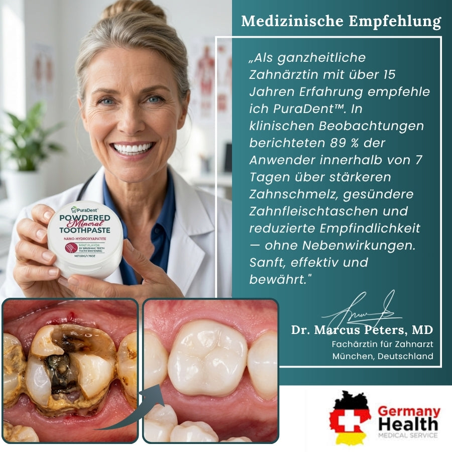 PuraDent™ | Mineralisch aktiviertes Zahnpulver