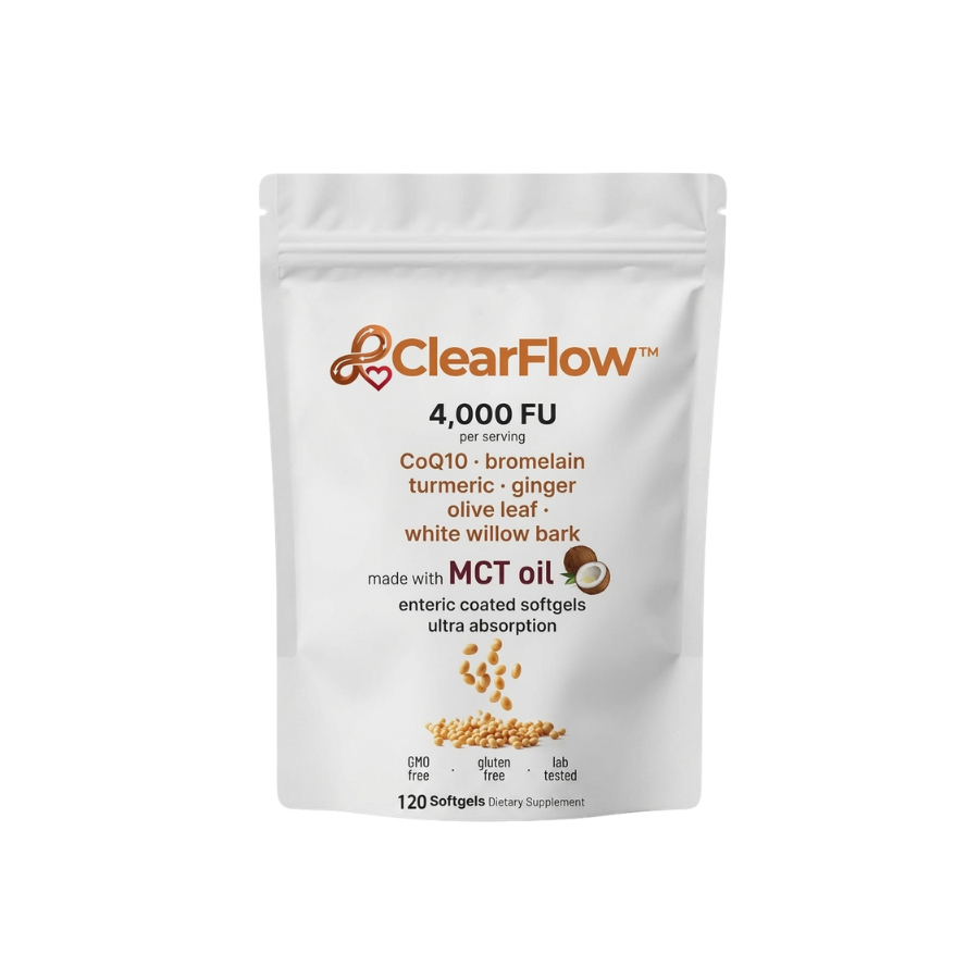 ClearFlow™ | Hochdosierte 4.000 FU Nattokinase Softgel-Kapseln