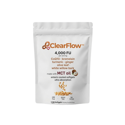 ClearFlow™ | Hochdosierte 4.000 FU Nattokinase Softgel-Kapseln
