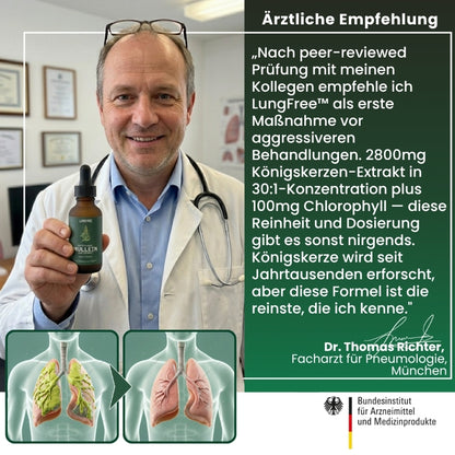 LungFree™ | Königskerzen- und Chlorophyll-Lösung zur Lungenreinigung