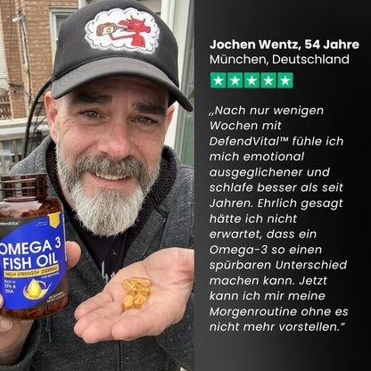 DefendVital™ | Super Omega-3 – Echte Potenz EPA + DHA Formel