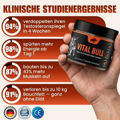 VitalBull™ | Der T-Booster, den Wikinger vor jeder Schlacht aßen