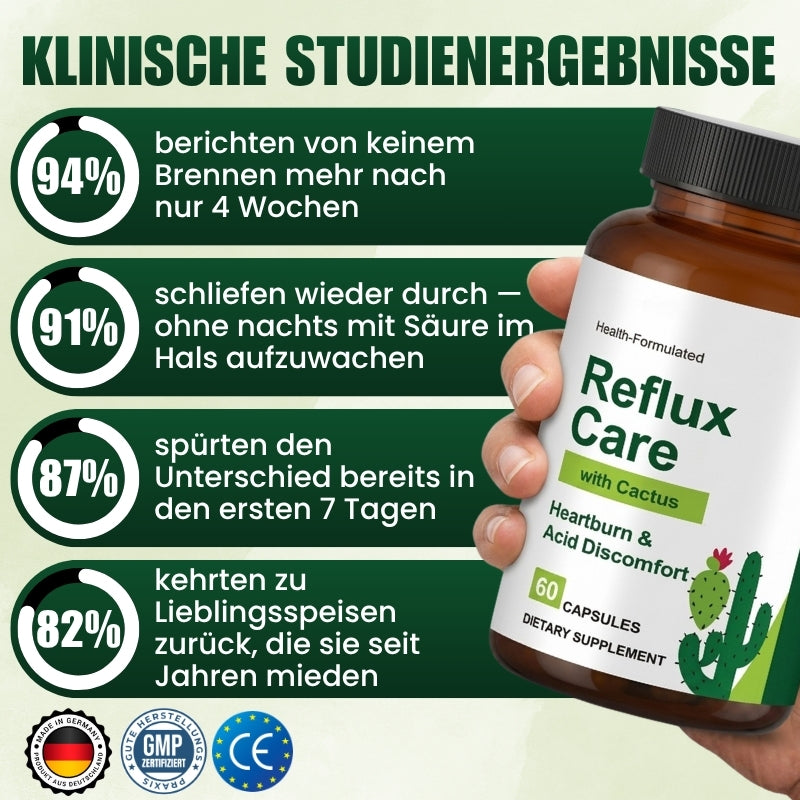 RefluxCare™ | 100% Pflanzlich gegen Sodbrennen