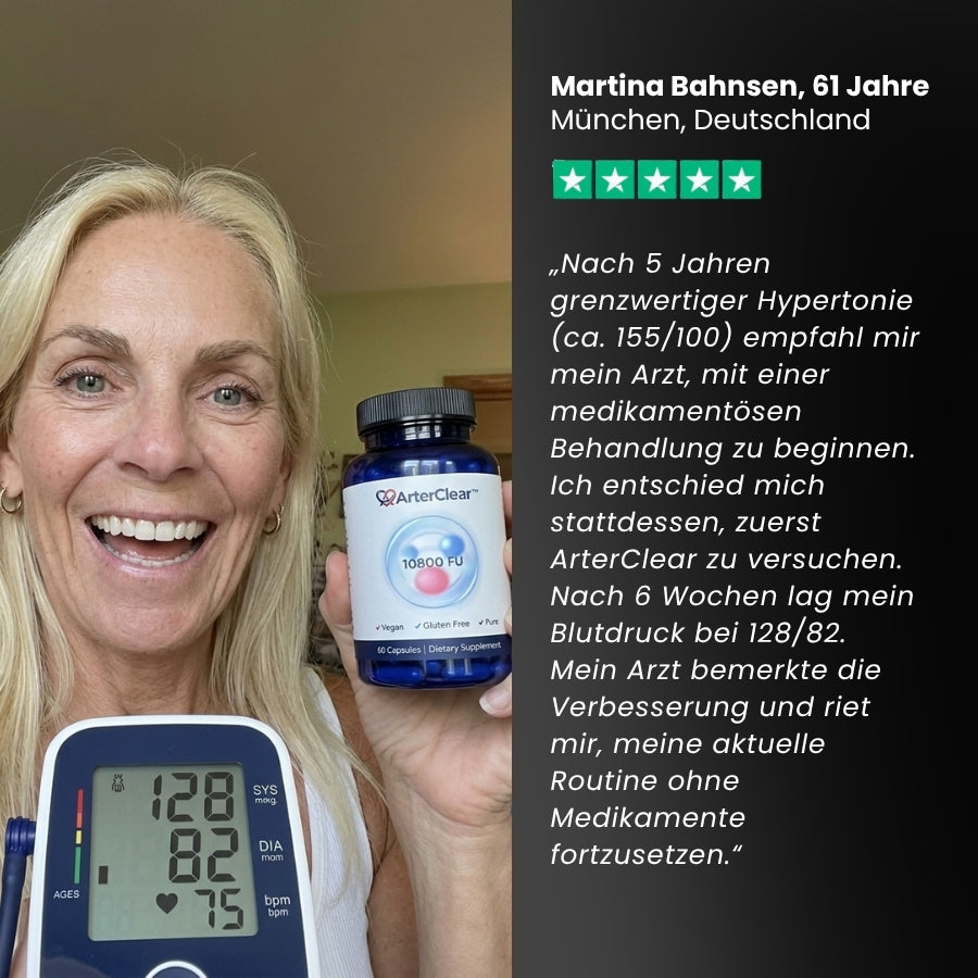 ArterClear™ | Klinische 10.800 FU Nattokinase-Kapseln