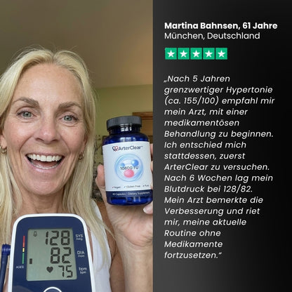 ArterClear™ | Klinische 10.800 FU Nattokinase-Kapseln