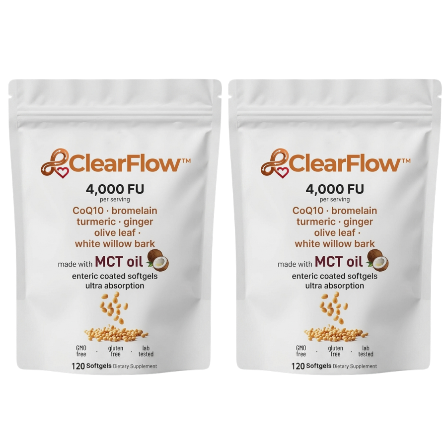 ClearFlow™ | Hochdosierte 4.000 FU Nattokinase Softgel-Kapseln