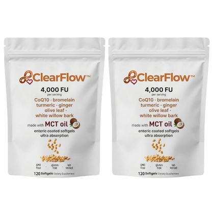 ClearFlow™ | Hochdosierte 4.000 FU Nattokinase Softgel-Kapseln