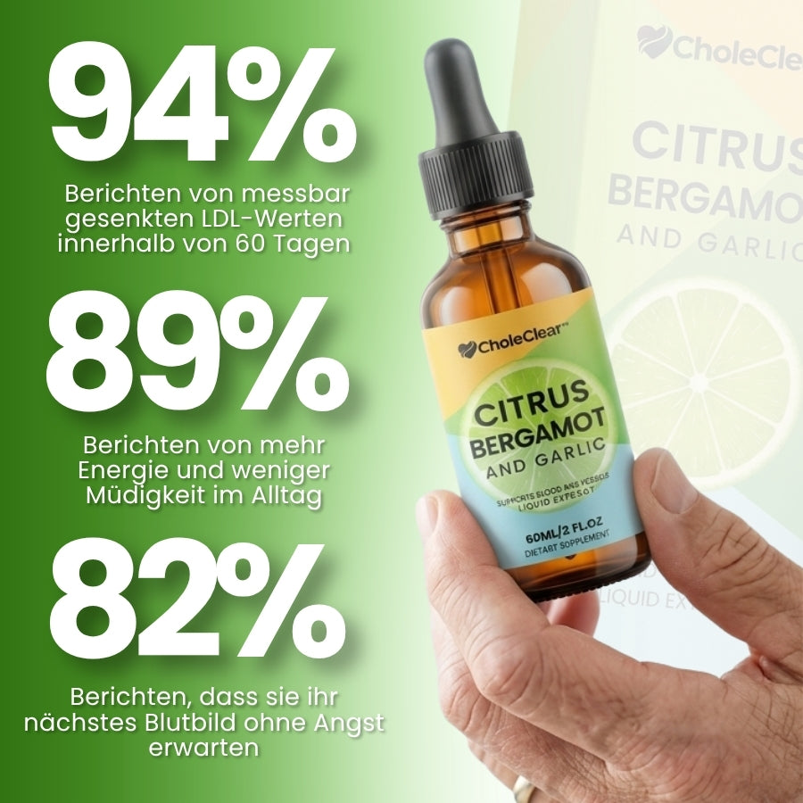 CholeClear™ | 6-in-1 fortschrittliche Herz- und Cholesterin-Unterstützungs-Flüssigtropfen