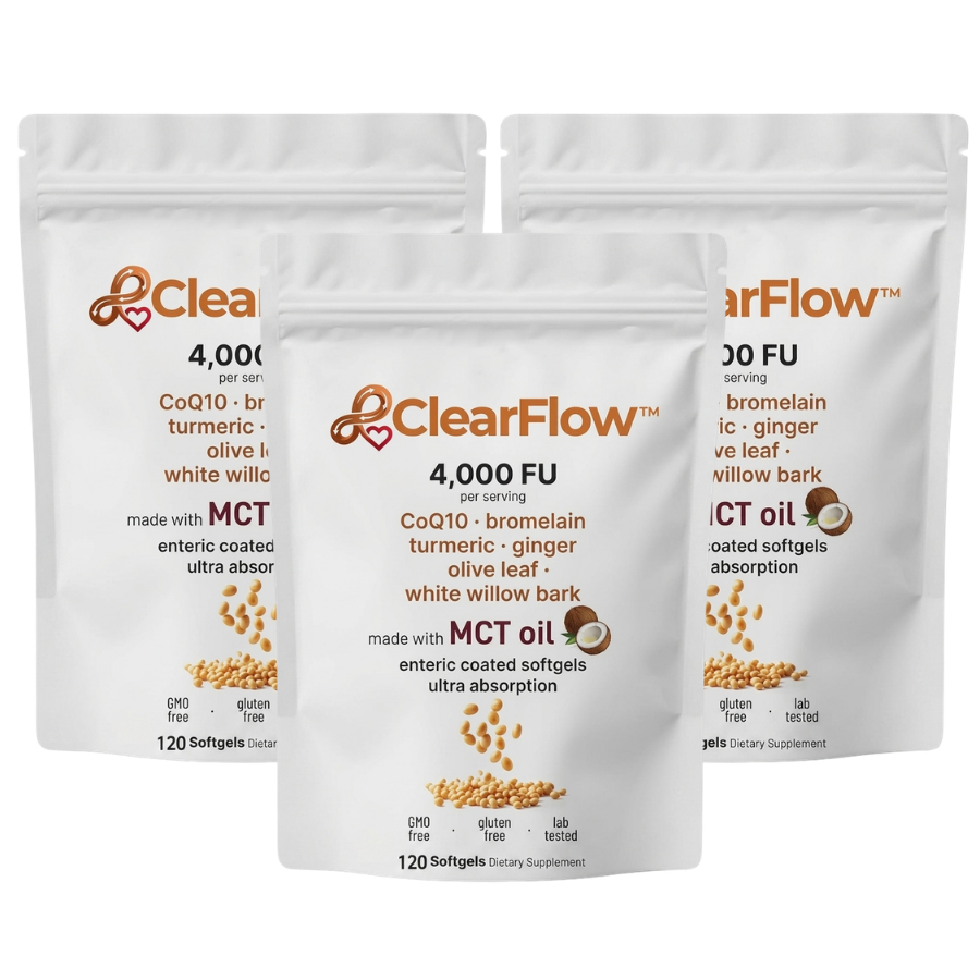 ClearFlow™ | Hochdosierte 4.000 FU Nattokinase Softgel-Kapseln
