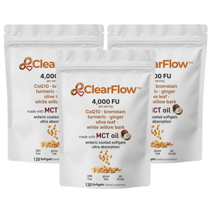 ClearFlow™ | Hochdosierte 4.000 FU Nattokinase Softgel-Kapseln