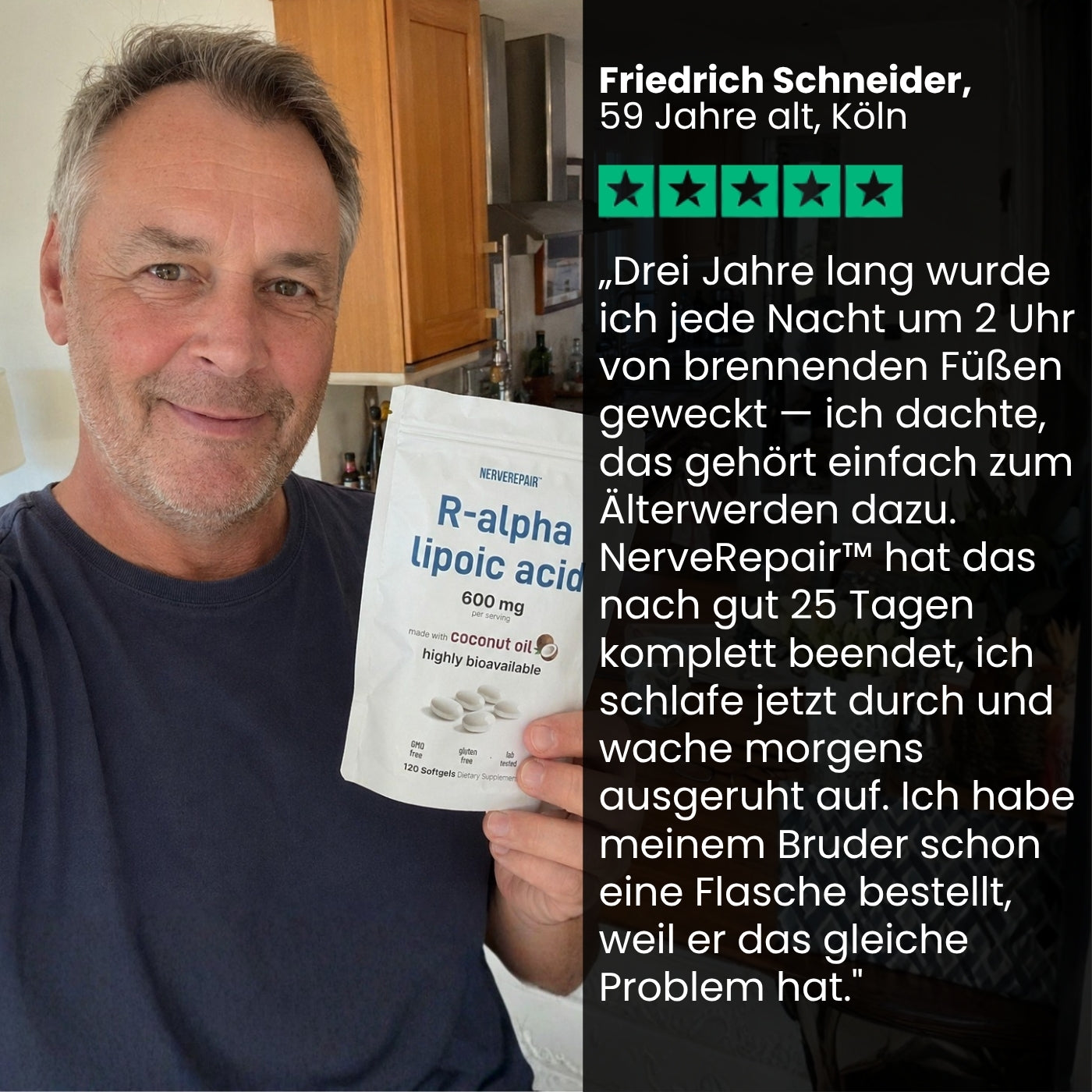 NerveRepair™ | 600mg R-ALA bei Neuropathie