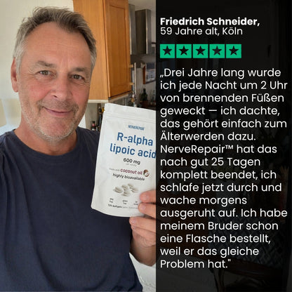 NerveRepair™ | 600mg R-ALA bei Neuropathie