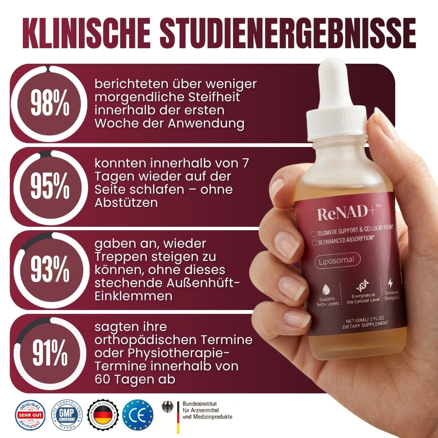 ReNAD+™ | Support-Tropfen zur Linderung von Hüftschmerzen
