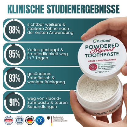 PuraDent™ | Mineralisch aktiviertes Zahnpulver