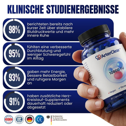 ArterClear™ | Klinische 10.800 FU Nattokinase-Kapseln