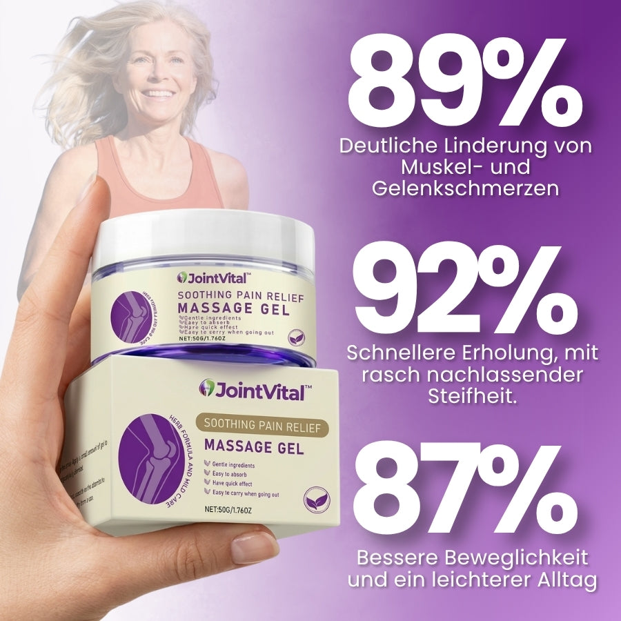 JointVital™ | Lila Gel zur Linderung von Gelenkschmerzen