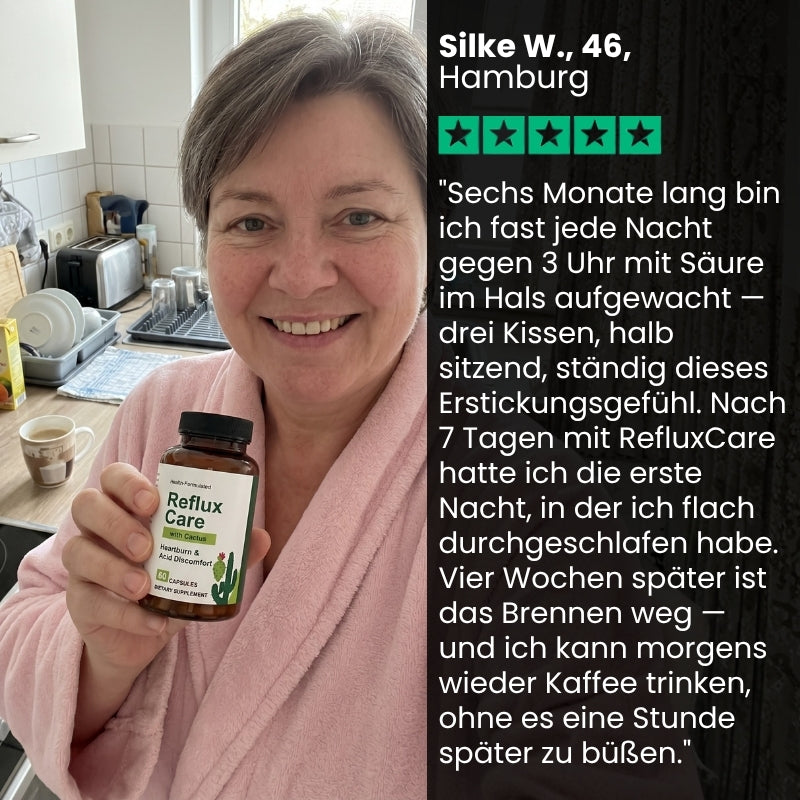 RefluxCare™ | 100% Pflanzlich gegen Sodbrennen
