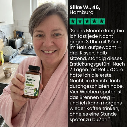 RefluxCare™ | 100% Pflanzlich gegen Sodbrennen