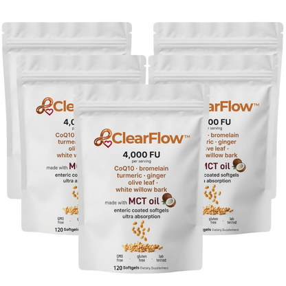 ClearFlow™ | Hochdosierte 4.000 FU Nattokinase Softgel-Kapseln