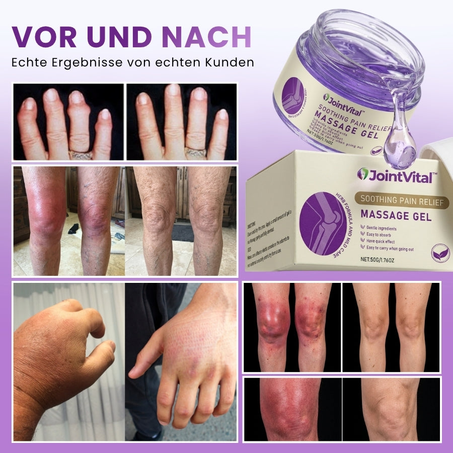 JointVital™ | Lila Gel zur Linderung von Gelenkschmerzen