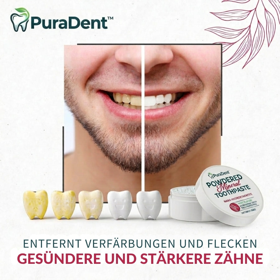 PuraDent™ | Mineralisch aktiviertes Zahnpulver