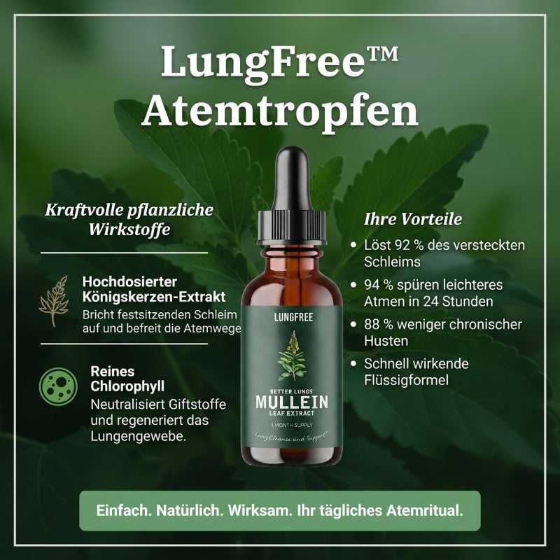 LungFree™ | Königskerzen- und Chlorophyll-Lösung zur Lungenreinigung