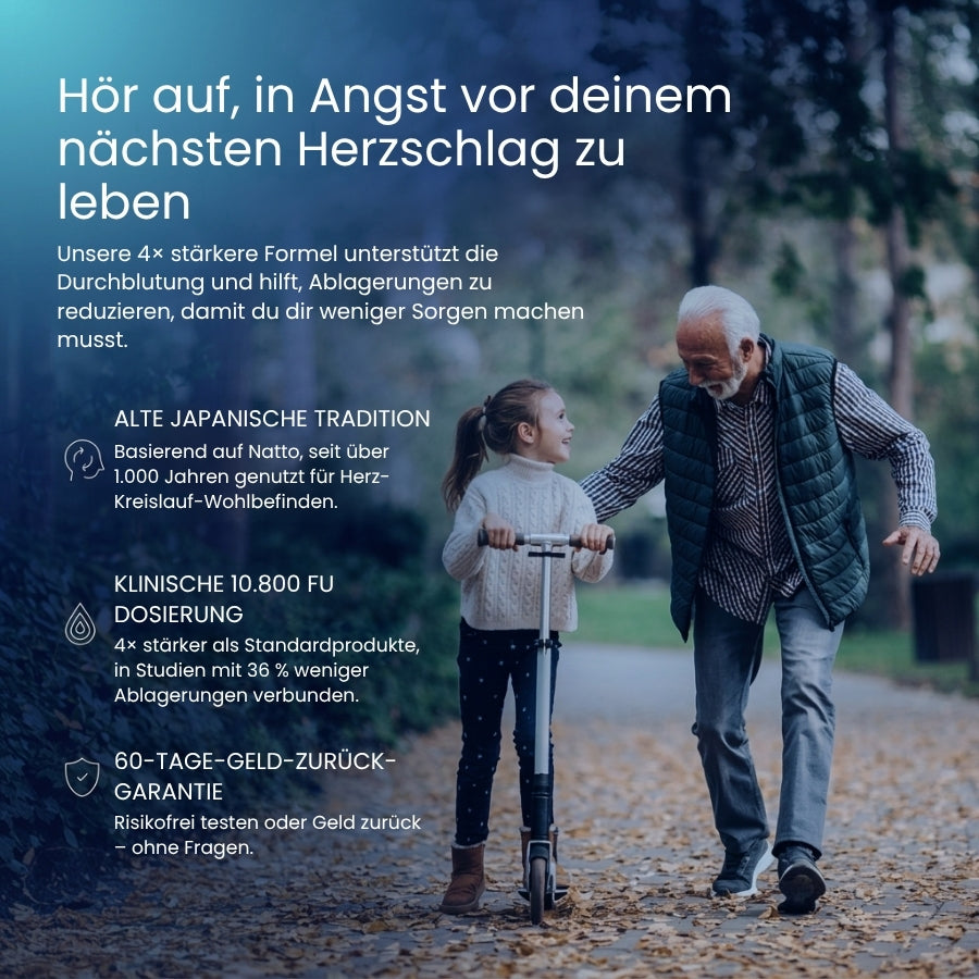 ArterClear™ | Klinische 10.800 FU Nattokinase-Kapseln