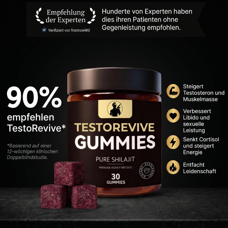 TestoRevive™ | Himalayan Shilajit T-Booster Gummies