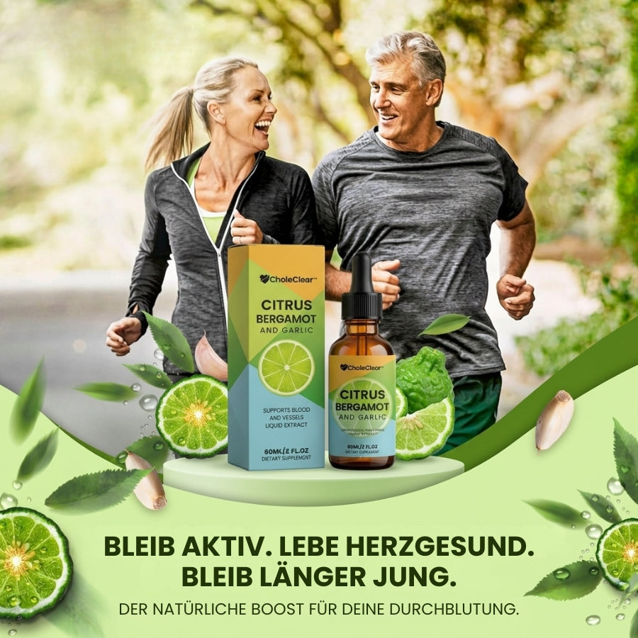 CholeClear™ | 6-in-1 fortschrittliche Herz- und Cholesterin-Unterstützungs-Flüssigtropfen