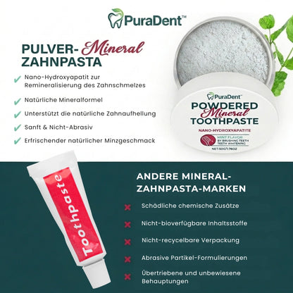 PuraDent™ | Mineralisch aktiviertes Zahnpulver