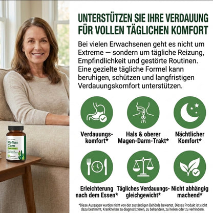 RefluxCare™ | 100% Pflanzlich gegen Sodbrennen