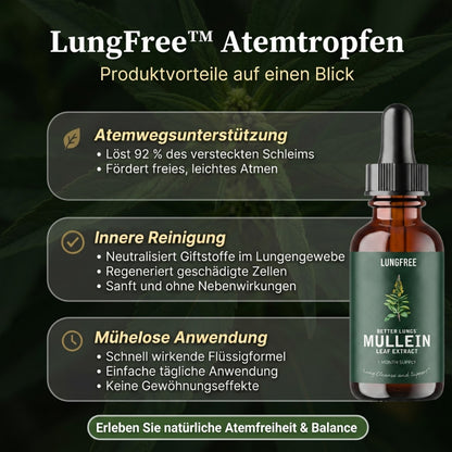LungFree™ | Königskerzen- und Chlorophyll-Lösung zur Lungenreinigung