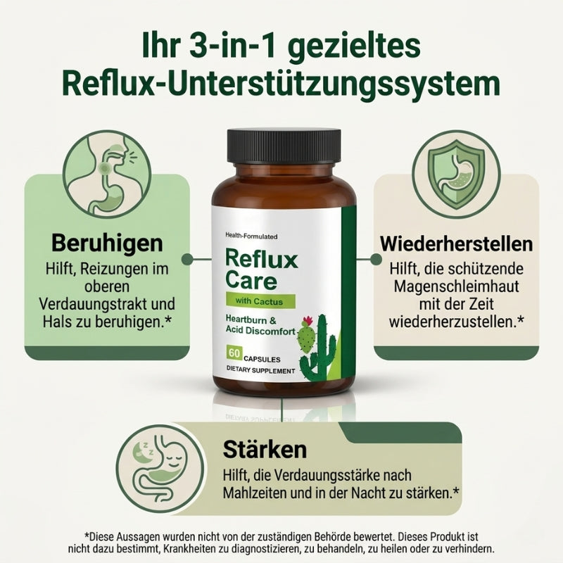 RefluxCare™ | 100% Pflanzlich gegen Sodbrennen