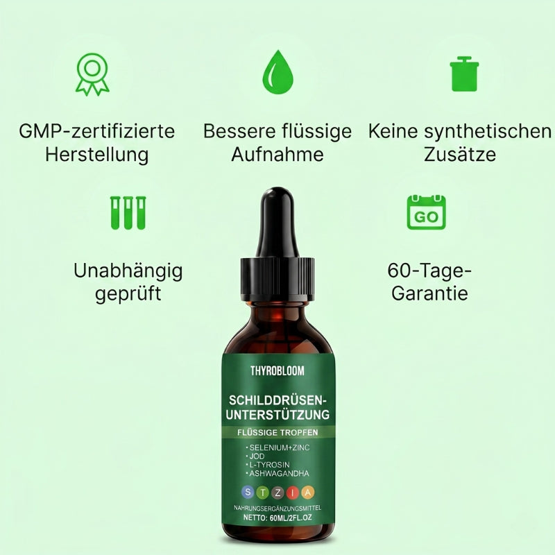 ThyroBloom™ | Natürlicher Schilddrüsen-Komplex für Frauen