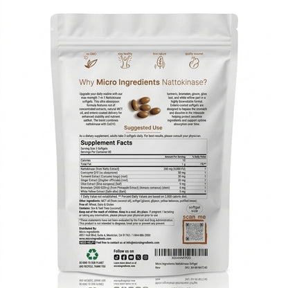 ClearFlow™ | Hochdosierte 4.000 FU Nattokinase Softgel-Kapseln