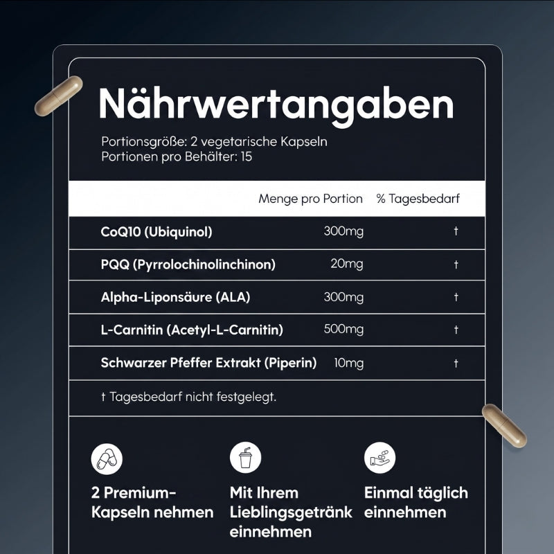 SpermFuel™ | 300mg CoQ10 + hochpotente Verstärker
