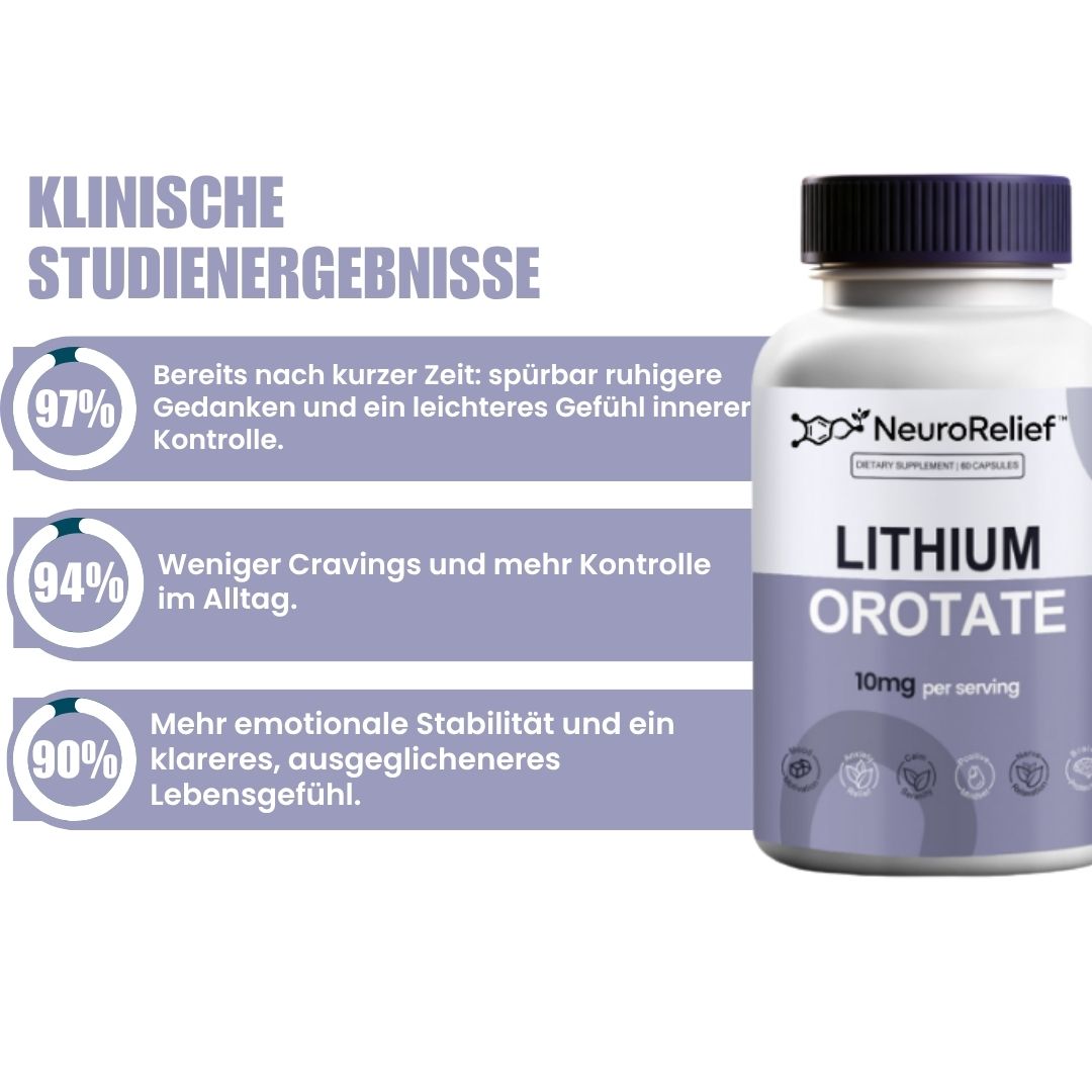 NeuroRelief™ | Lithiumorotat-Nahrungsergänzungsmittel