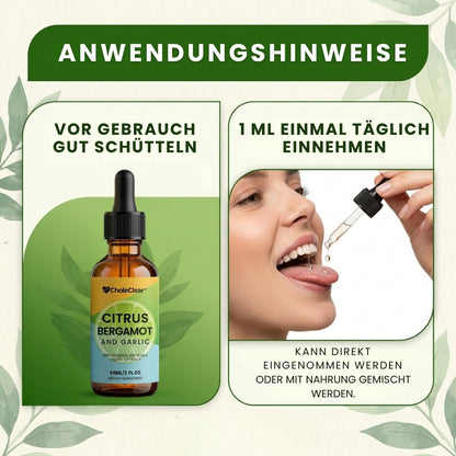 CholeClear™ | 6-in-1 fortschrittliche Herz- und Cholesterin-Unterstützungs-Flüssigtropfen