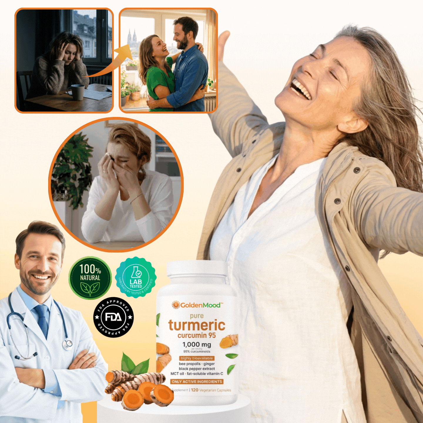 GoldenMood™ | Bioverfügbare Curcumin-Stimmungsformel
