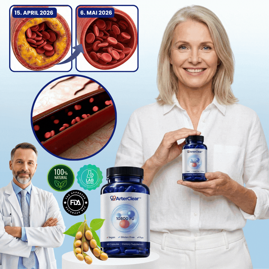 ArterClear™ | Klinische 10.800 FU Nattokinase-Kapseln