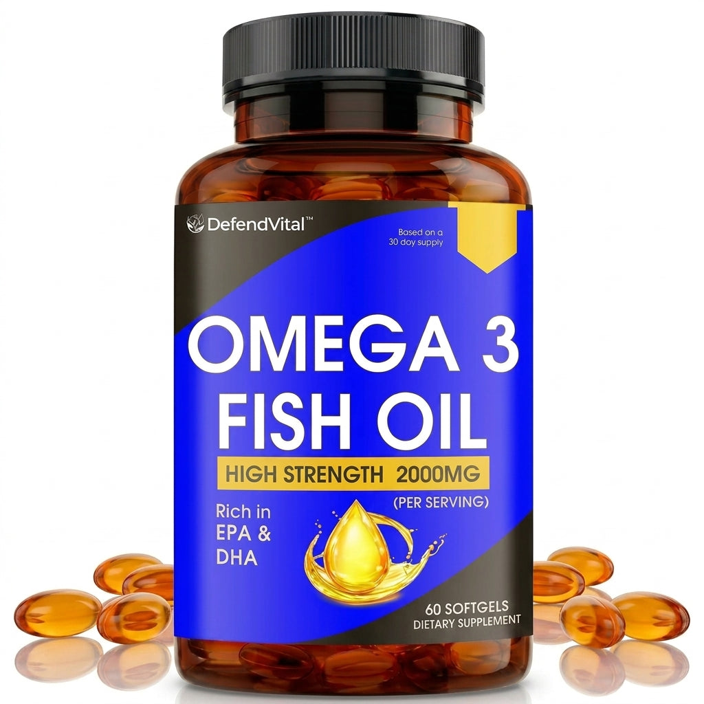DefendVital™ | Super Omega-3 – Echte Potenz EPA + DHA Formel
